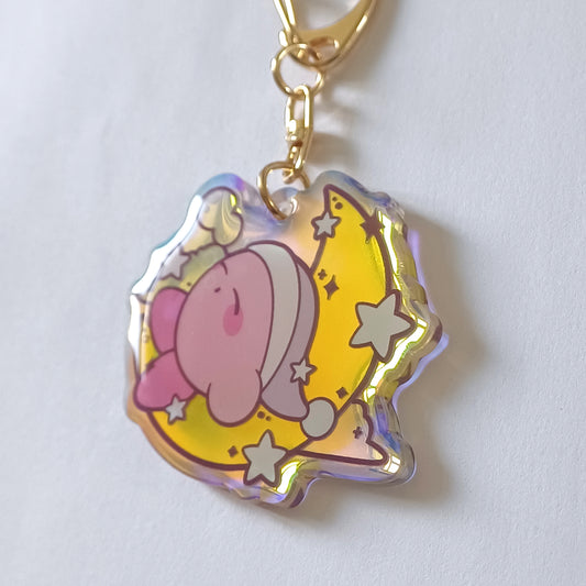 Kirb on the Moon | Keychain